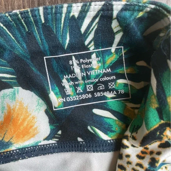 Sweaty Betty Women Tropical Floral Print 7/8 Length Leggings Size Small - Picture 5 of 6